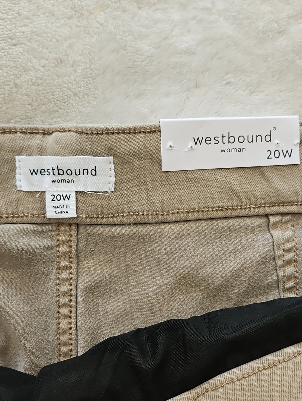 Westbound High Rise Slim Leg Cropped Pant W/ Lots Of Stretch: Portabella: 20W - Picture 8 of 15